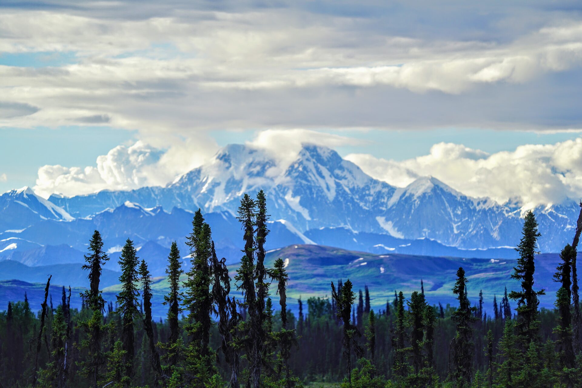 Mountain landscape from adventure travel road trip